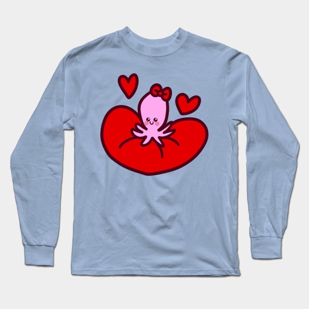 Love Octopus Long Sleeve T-Shirt by saradaboru